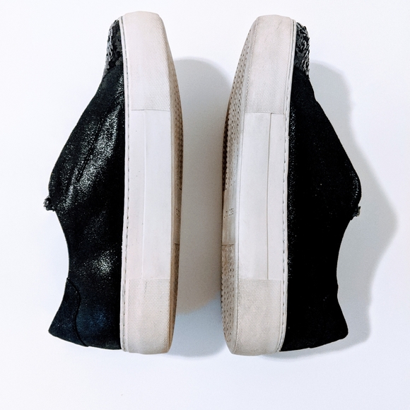 Anthropologie J/Slides Black Sequin Slip Ons SZ 8 - Picture 7 of 8